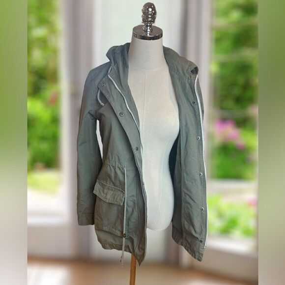 🔥 MARINE LAYER Hooded Utility Chore Jacket Parka Size XS - Picture 10 of 16